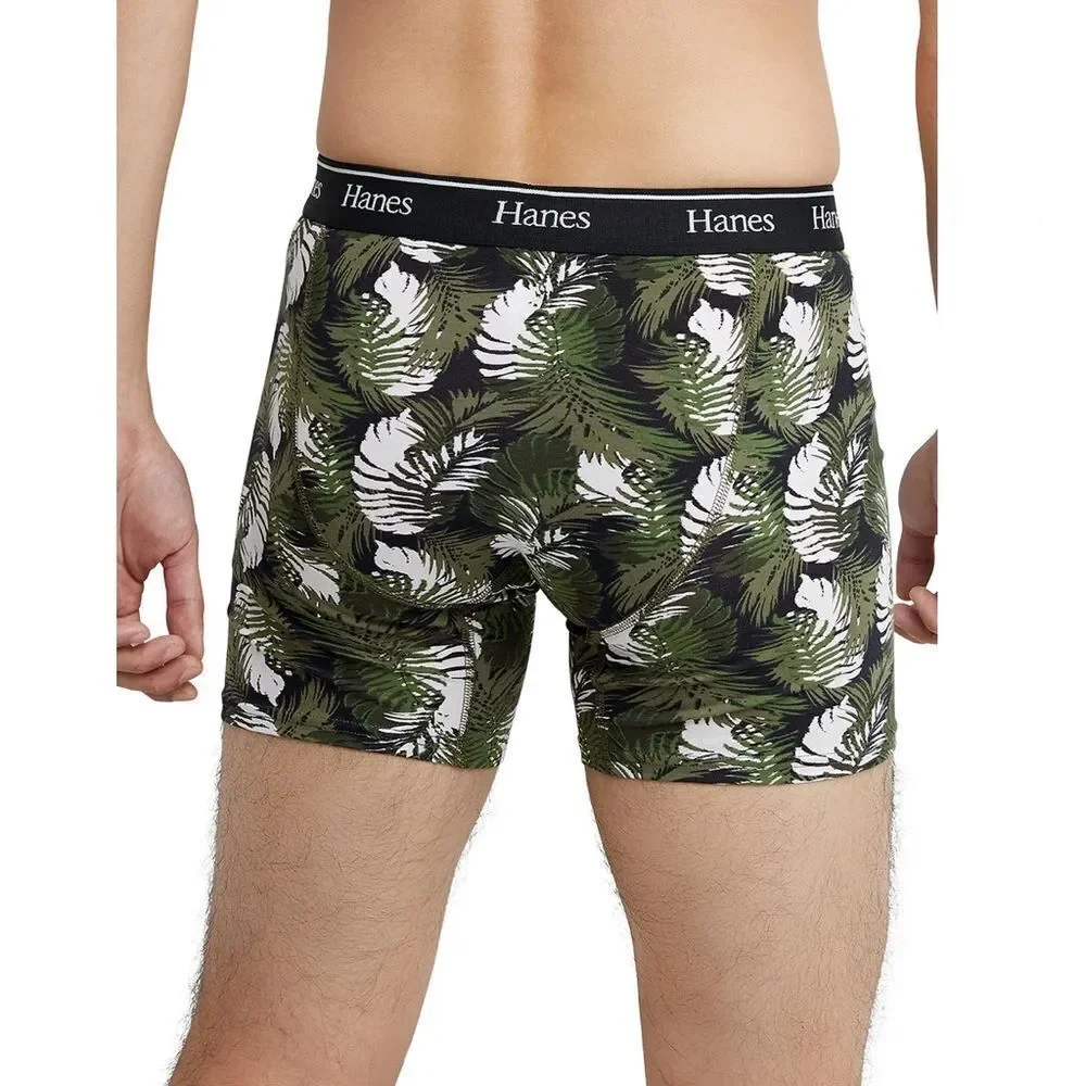 Hanes Originals Boxer Briefs, Moisture-Wicking Stretch Cotton 2, 3-Packs Size S